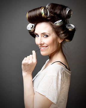 Adrienne Wilkinson Shawn Keehne curlers
