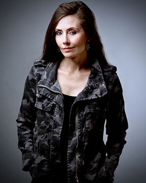 Adrienne Wilkinson Shawn Keehne dark camo jacket