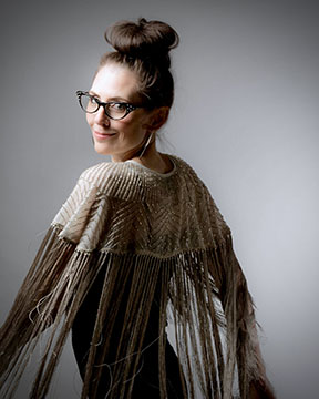 Adrienne Wilkinson Shawn Keehne shawl glasses