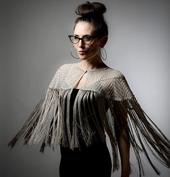 Adrienne Wilkinson Shawn Keehne shawl glasses