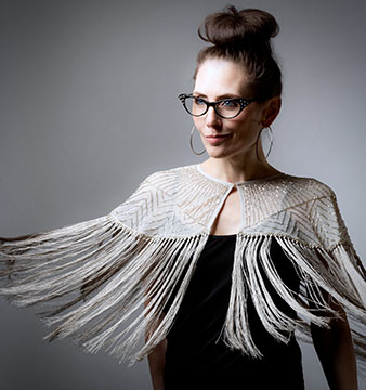 Adrienne Wilkinson Shawn Keehne shawl glasses