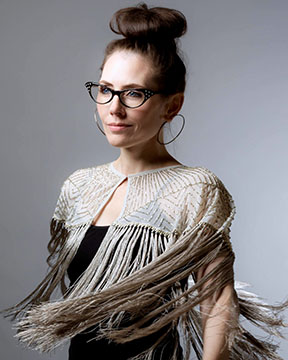 Adrienne Wilkinson Shawn Keehne shawl glasses